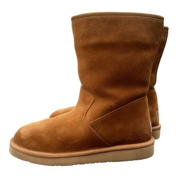 UGG Shoes - UGG Mid Suede Boot Chestnut Celvin 1118957 Zip Shearling Winter Women’s Size 10